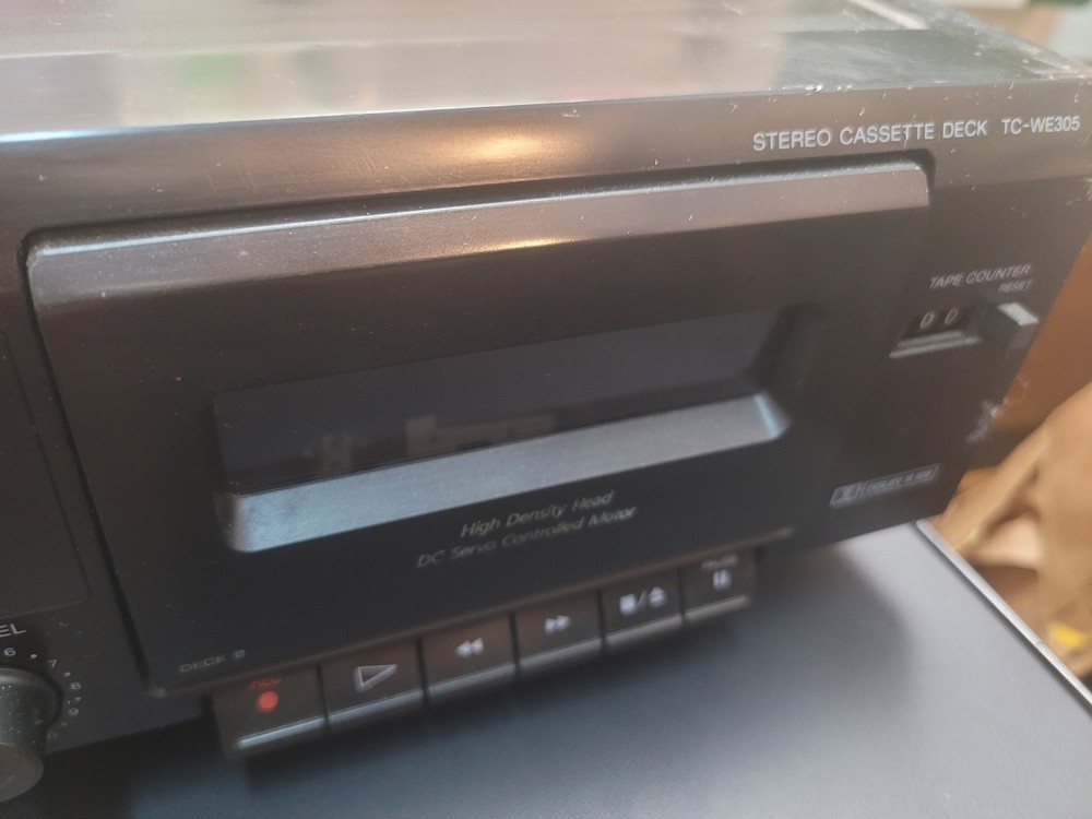 Sony TC-WE305 Stereo Double Cassette Deck Untested