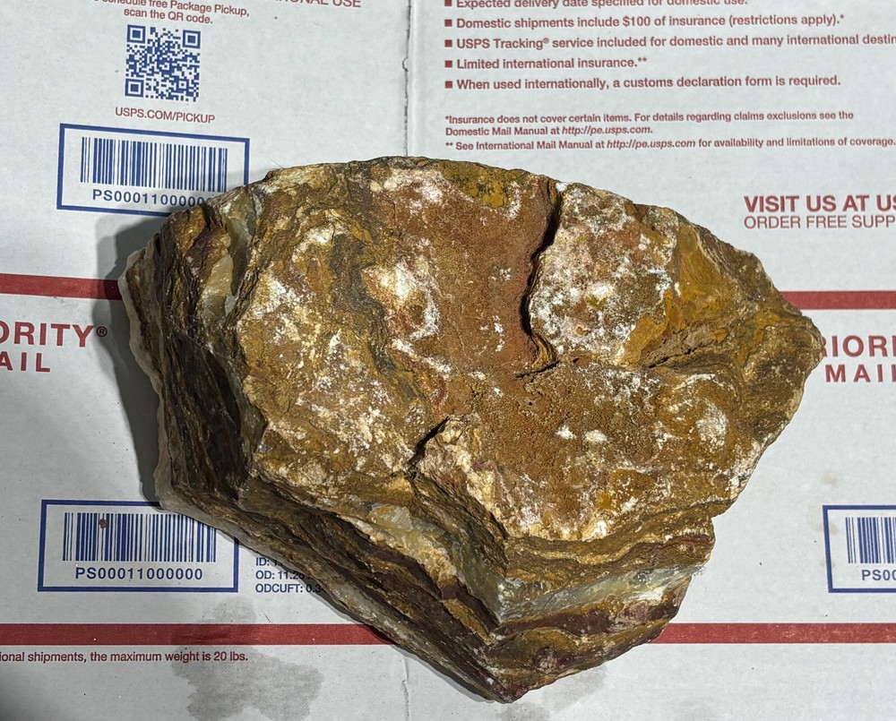 Z~ Travertine Onyx Faced Rough 10 Lbs