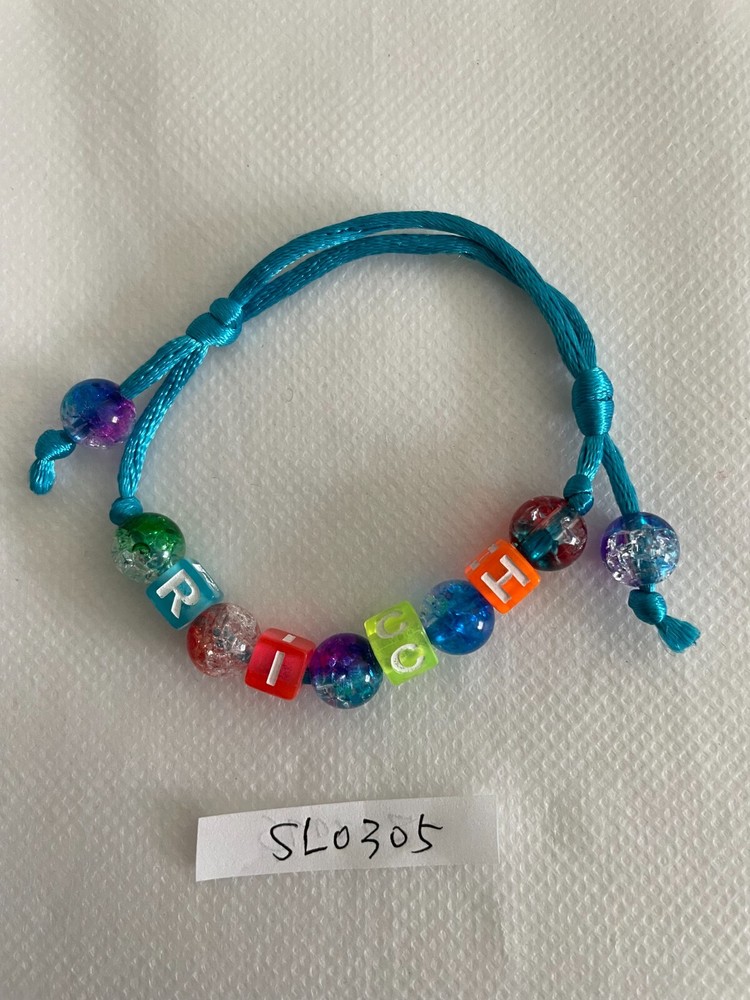 Bracelets acrylic bead handmade rich
