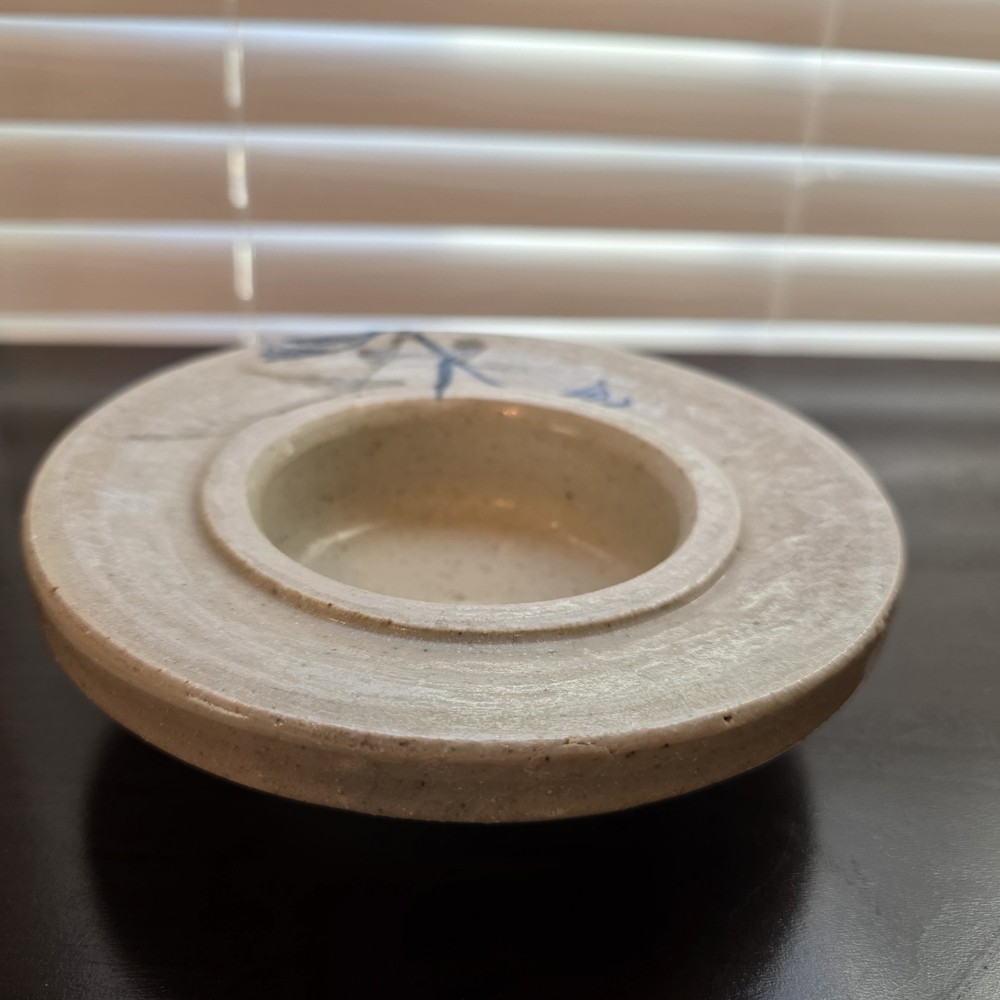 Handmade Stoneware Glazed Tan Large Candleholder