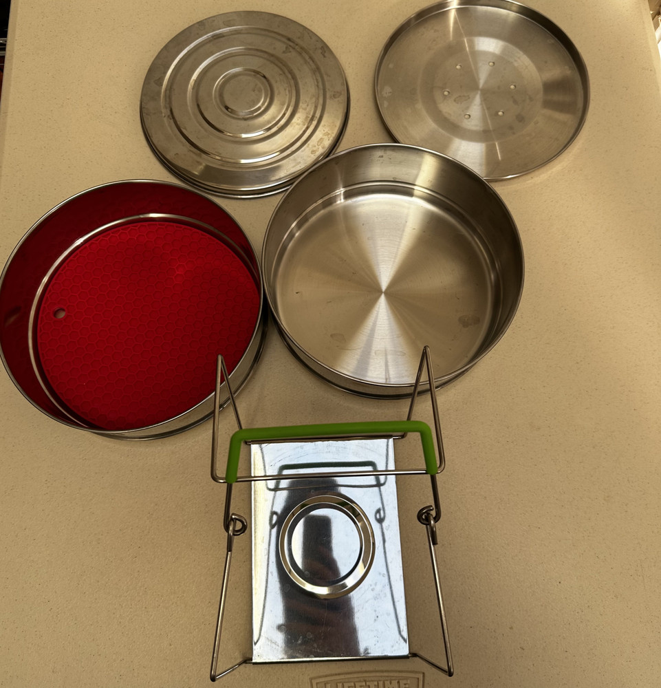 KOYSAS Pressure Cooker Stackable Steamer Insert Pans With Handle-No Instructions