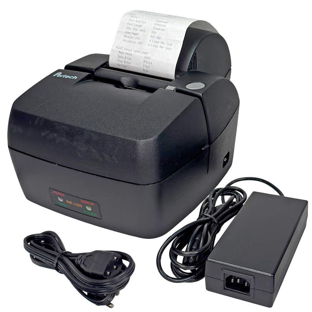 TESTED Pertech 5351 Inkjet/Matrix POS Transaction Receipt Printer USB Serial