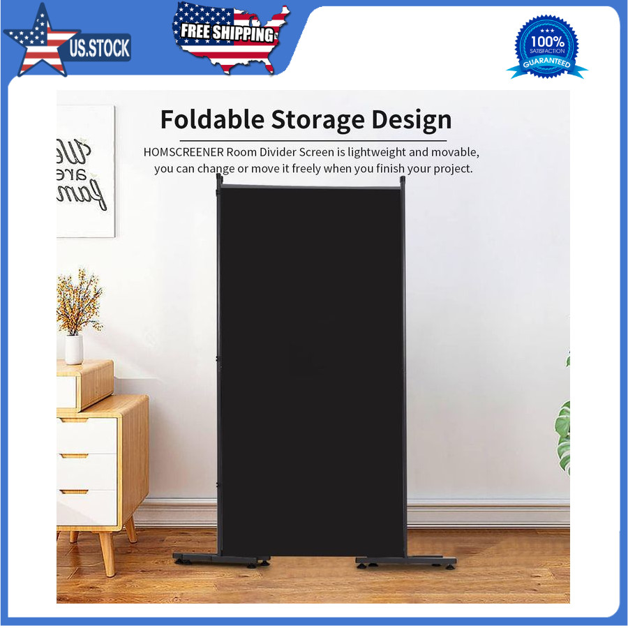 6FT 3-Panel Folding Room Divider Privacy Screen Freestanding Fabric