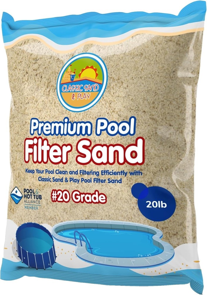 20 lbs Sand for Pools | No Clogging, Enhanced Filtration Efficiency
