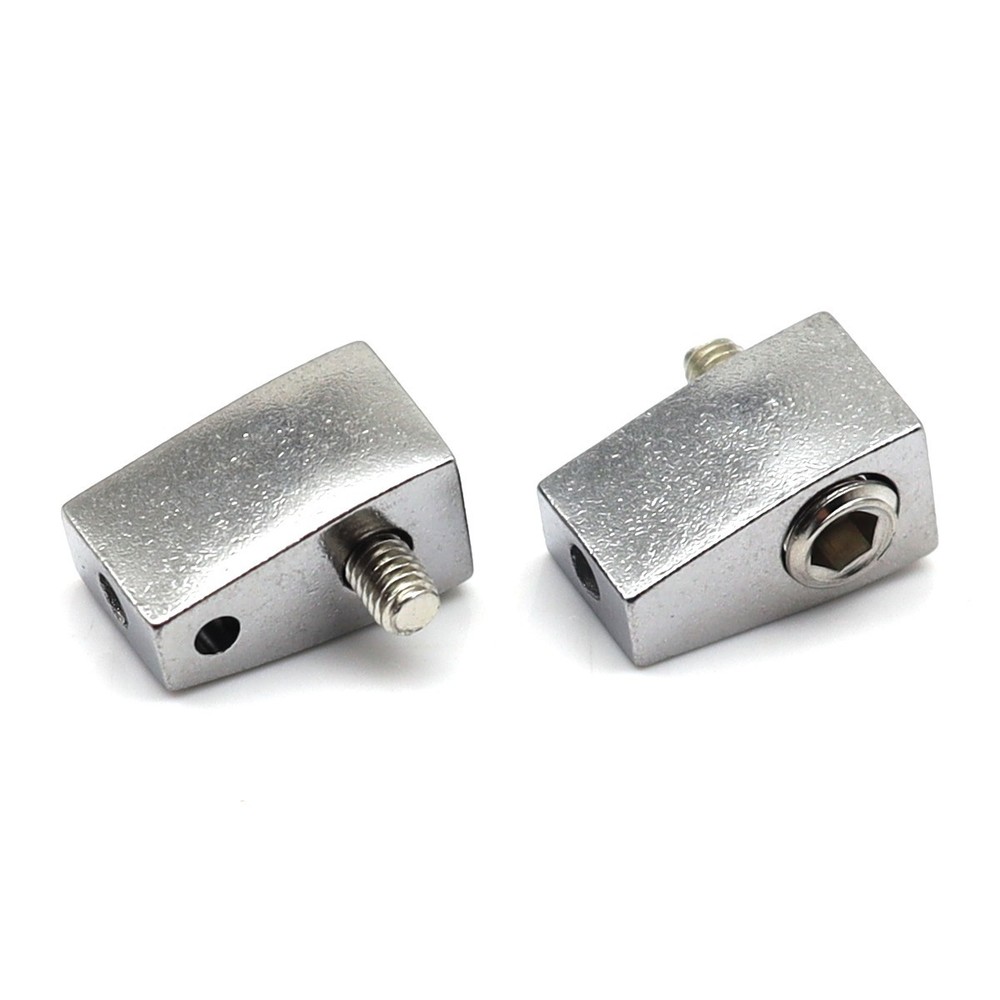 8 Strings Headless Electric Guitar Nuts 8Pcs Metal Single String Nuts Silver