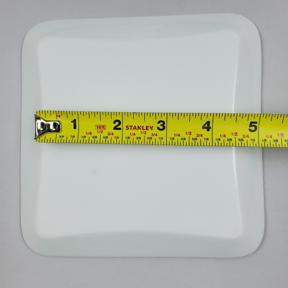 Delta Airline International First Class Plain White Square Plate 0442-07013