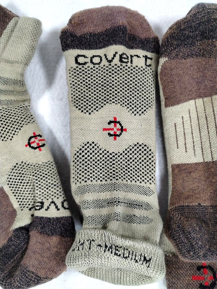 Covert Threads Outdoor Cross Trainer Socks Medium Sand 3 Pairs