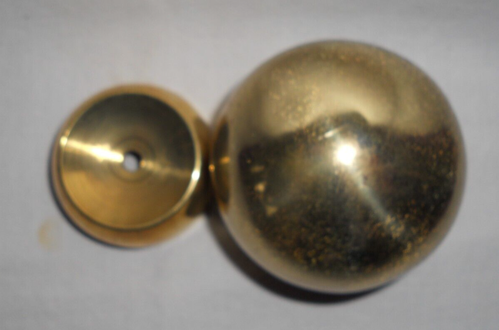 3" Brass Ball and 2" TUBE END for mounting