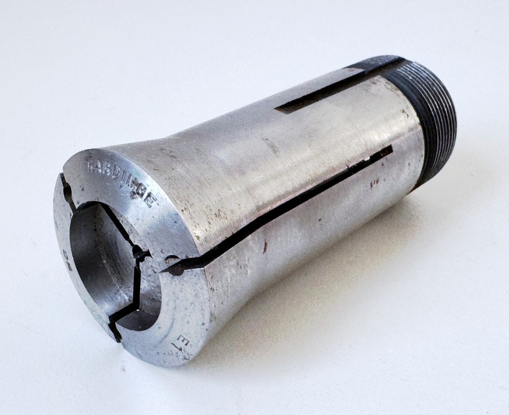 .866" E1 HARDINGE EMERGENCY 5C Round Collet External & Internal Threads 3 Slots