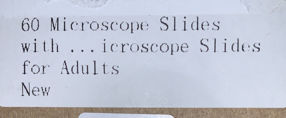60 Microscope Slides with Specimens for Kids, Prepared Microscope Slides for ...