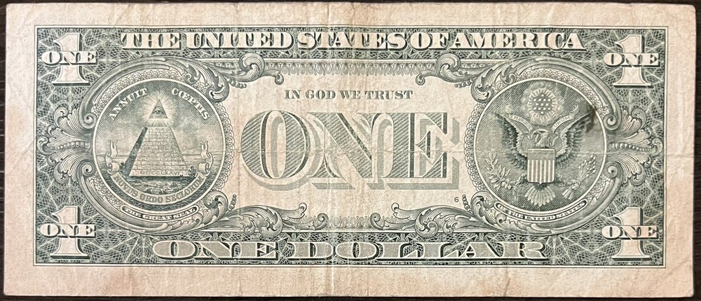 2013 $1 Star Note K07637640* Ink Error!