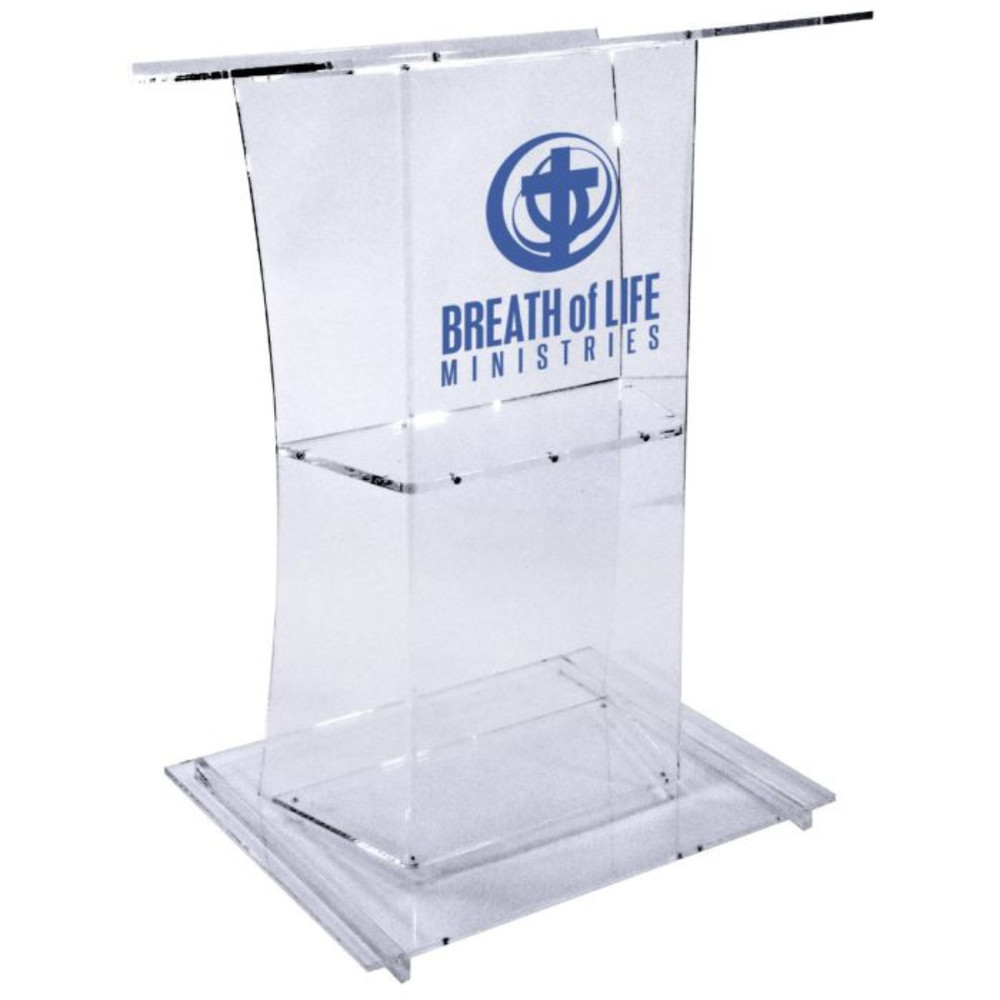 Kingdom Personalized Acrylic Podium - Medium-Sized, Versatile, and Customizable