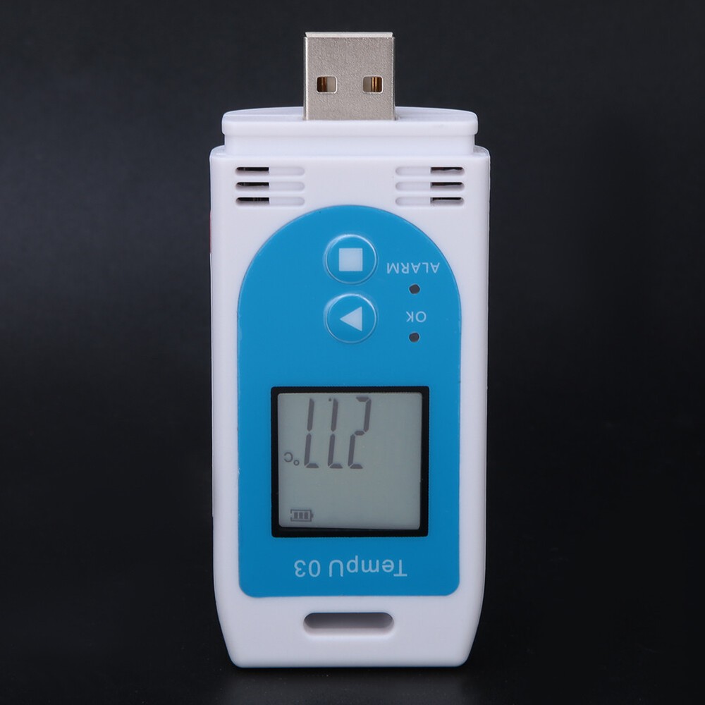 New LCD USB Temperature And Humidity Data Logger PDF GSP Datalogger Recorder