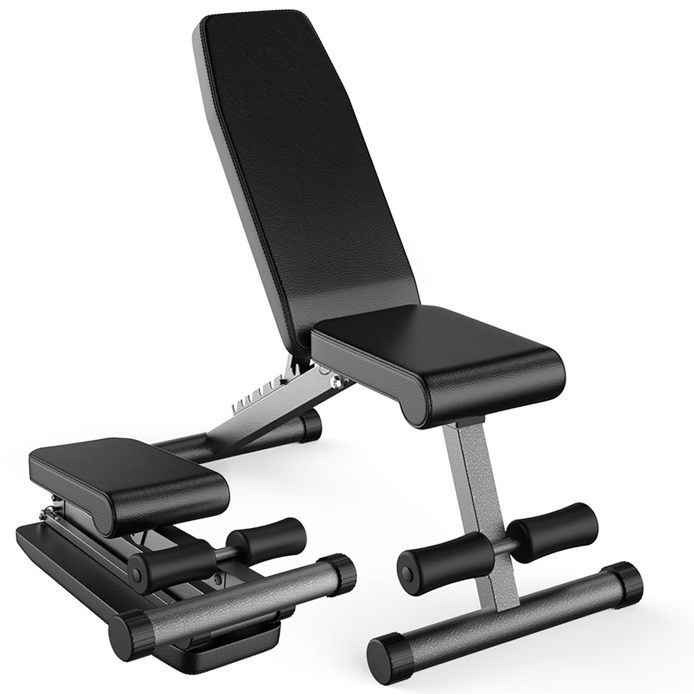 FF Finer Form 5-in-1 Weight Bench, Adjustable & Foldable for Bench Press, Str...