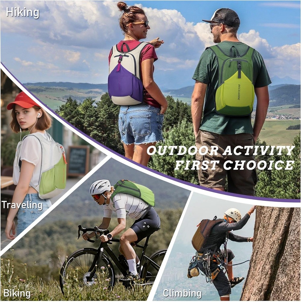 20L Small Hiking Backpack for Men Women Foldable Packable Back Pack Ultraligh...