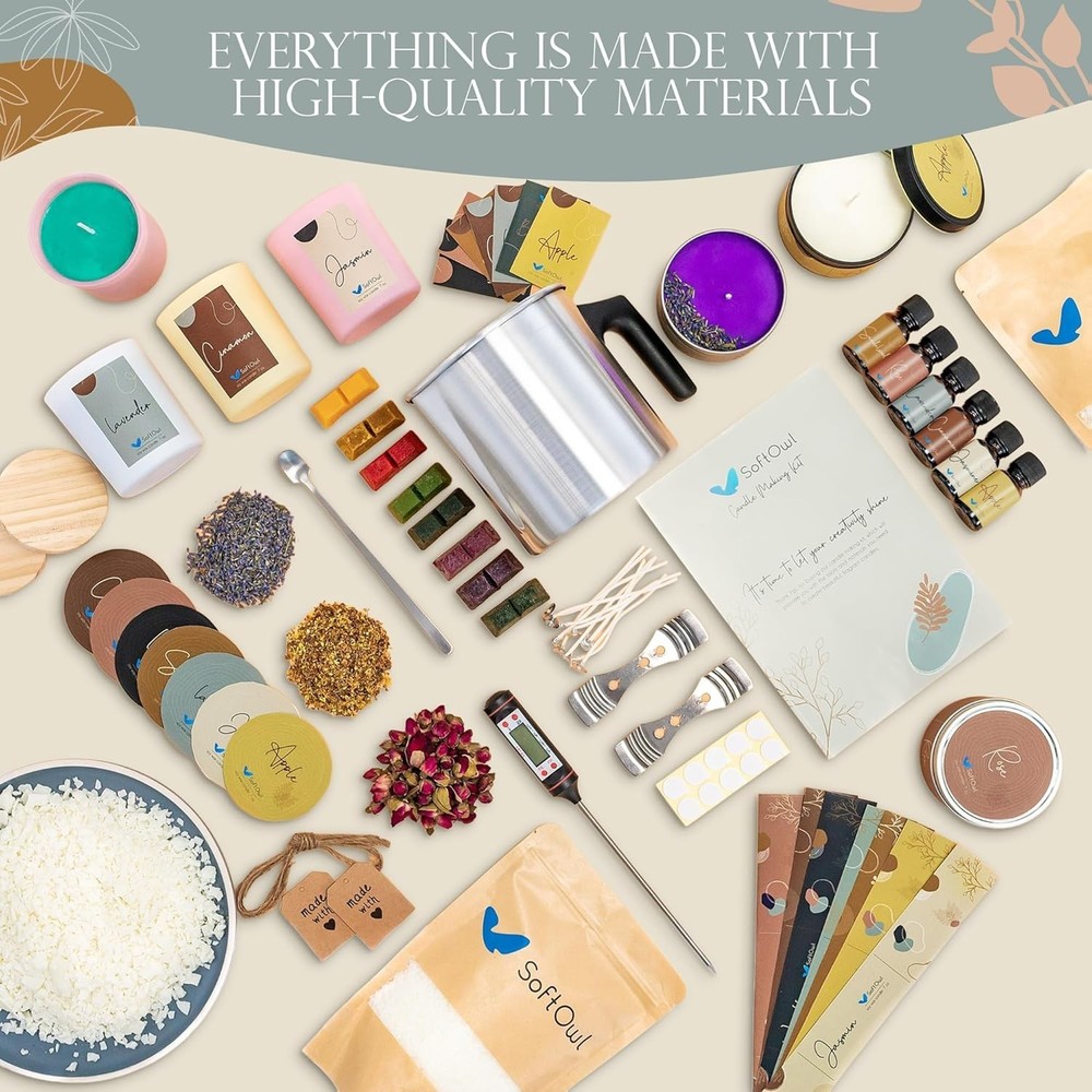 Soy Candle Making Kit - Complete Set for Beginners