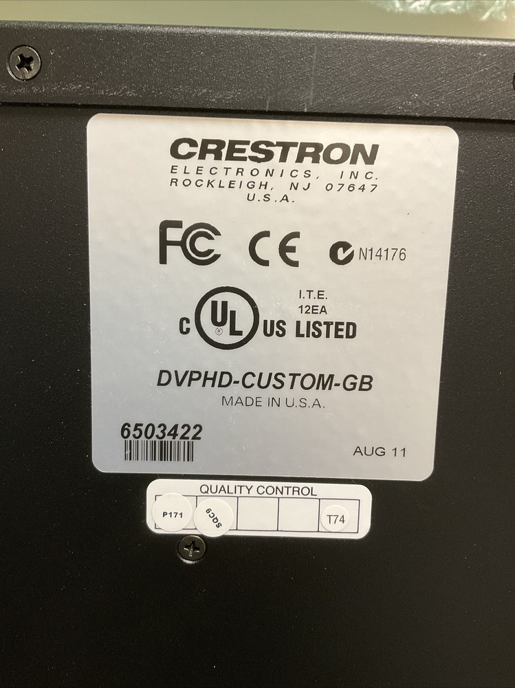 Crestron High Definition Video Processor | DVPHD-Custom-GB | No Power Supply