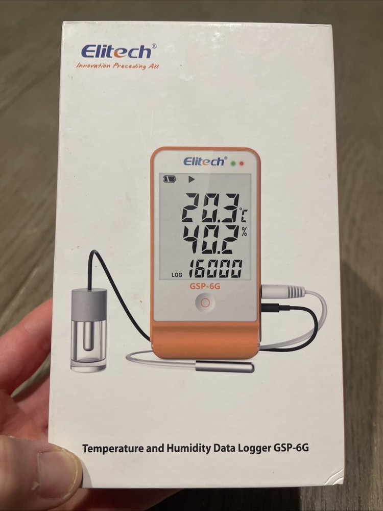 Elitech GSP-6 Temperature and Humidity Data Logger Recorder