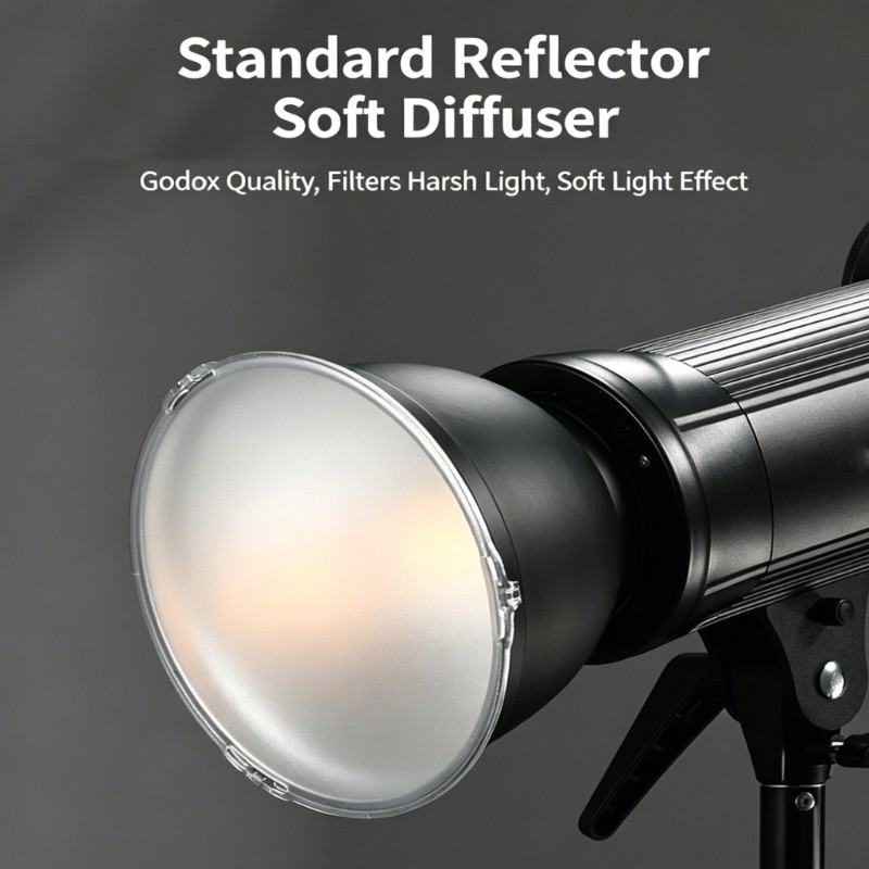 Quick Release Clip On Softbox Standard Reflector Diffuser Shade Dish for Soft