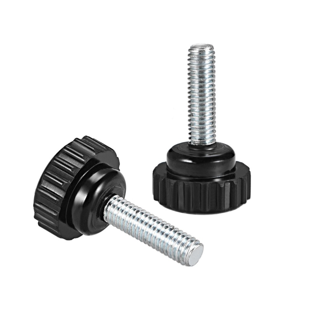 8Pcs Knurled Clamping Knobs M6 x 20mm Thread 21mm Head, Thumb Screw Bolt