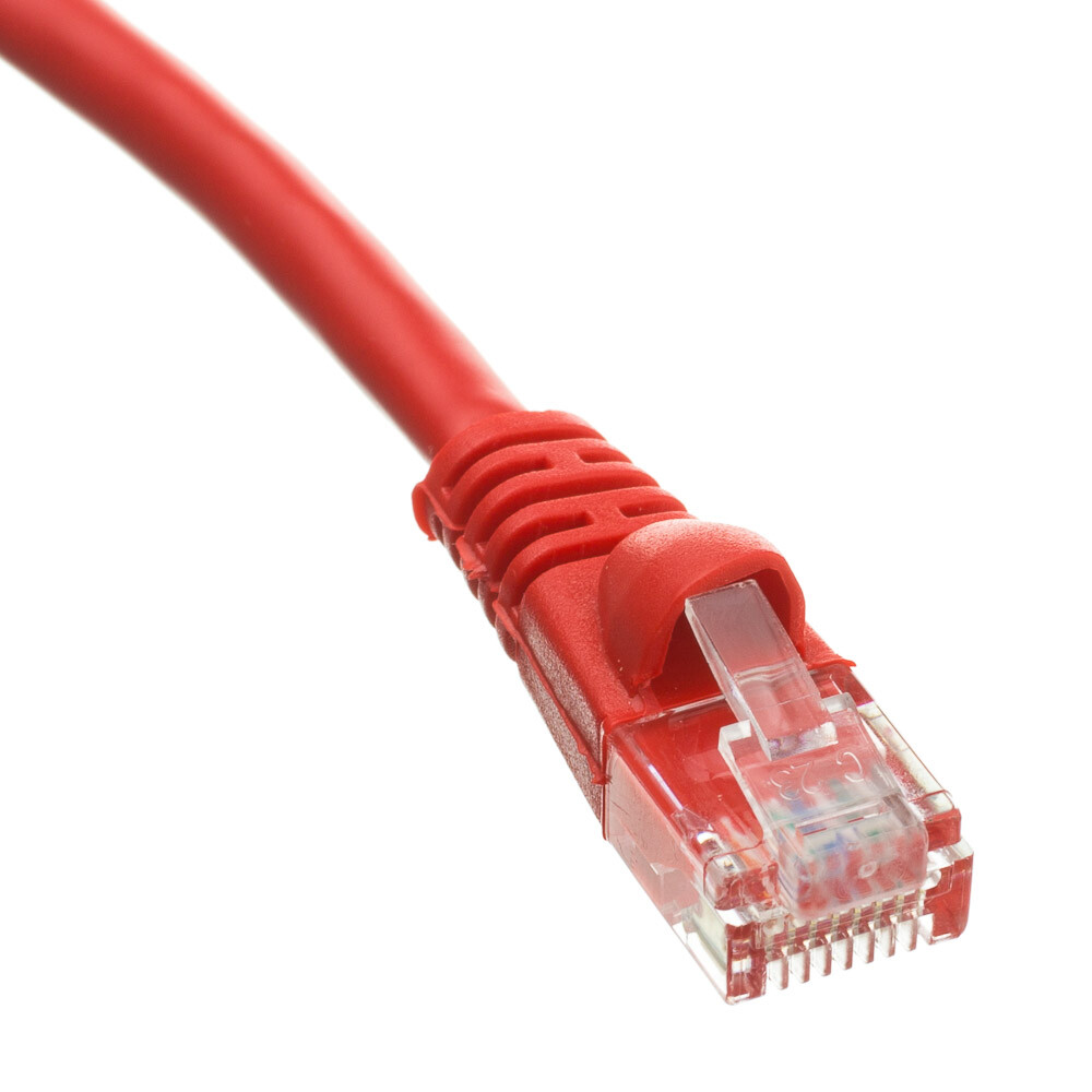 Snagless 14 Foot Cat5e Red Network Ethernet Patch Cable