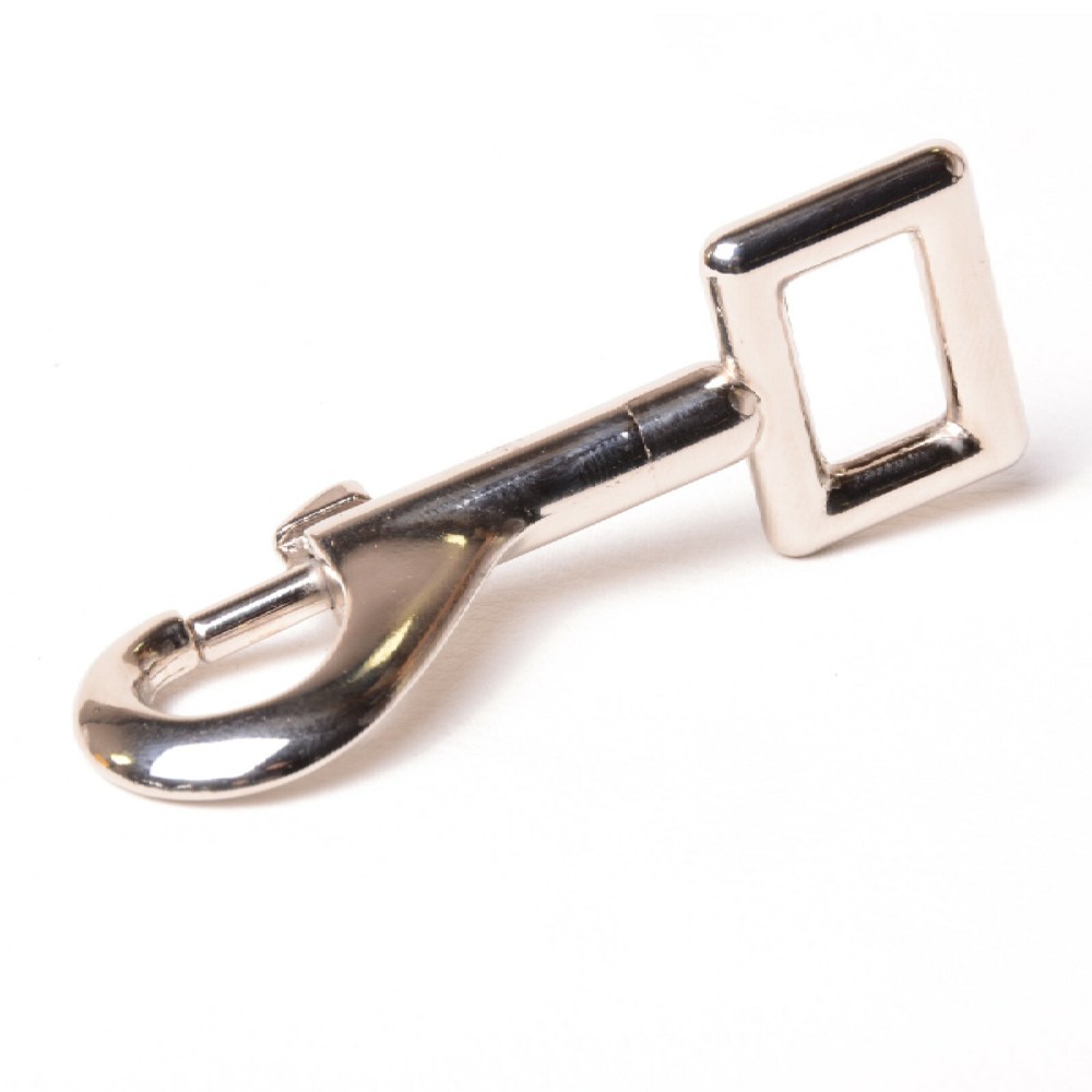 3-3/8" Long Bolt Snap With Fixed Square Eye #25 Dog Snaps