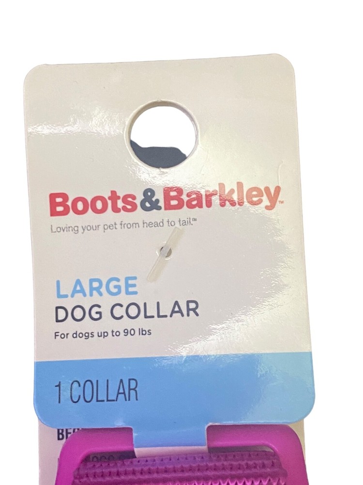 Boots & Barkley Basic Dog Adjustable Collar Pink (Pick Your Size)