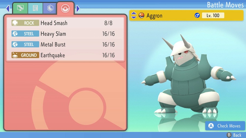 Shiny Aggron 6IVs Pokemon BDSP