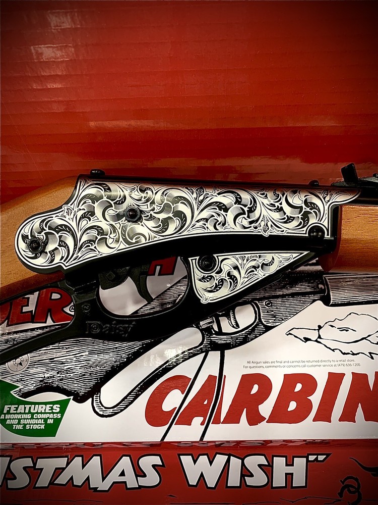Laser Engraved SCROLL PATTERN Christmas Wish Red Ryder BB Gun Special Edition