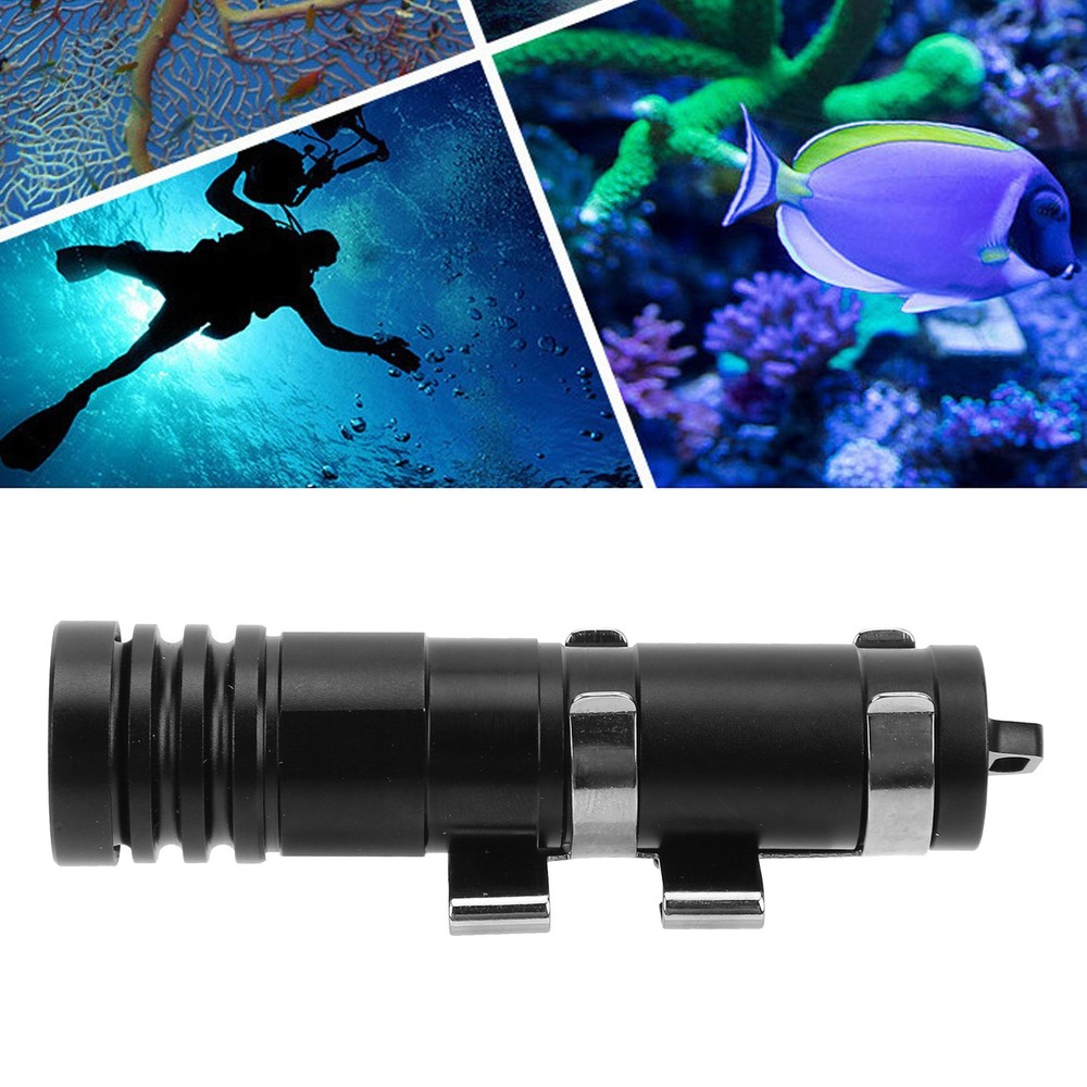 Mini Diving Light 200M Waterproof Underwater LED Flashlight Camping Lantern WT
