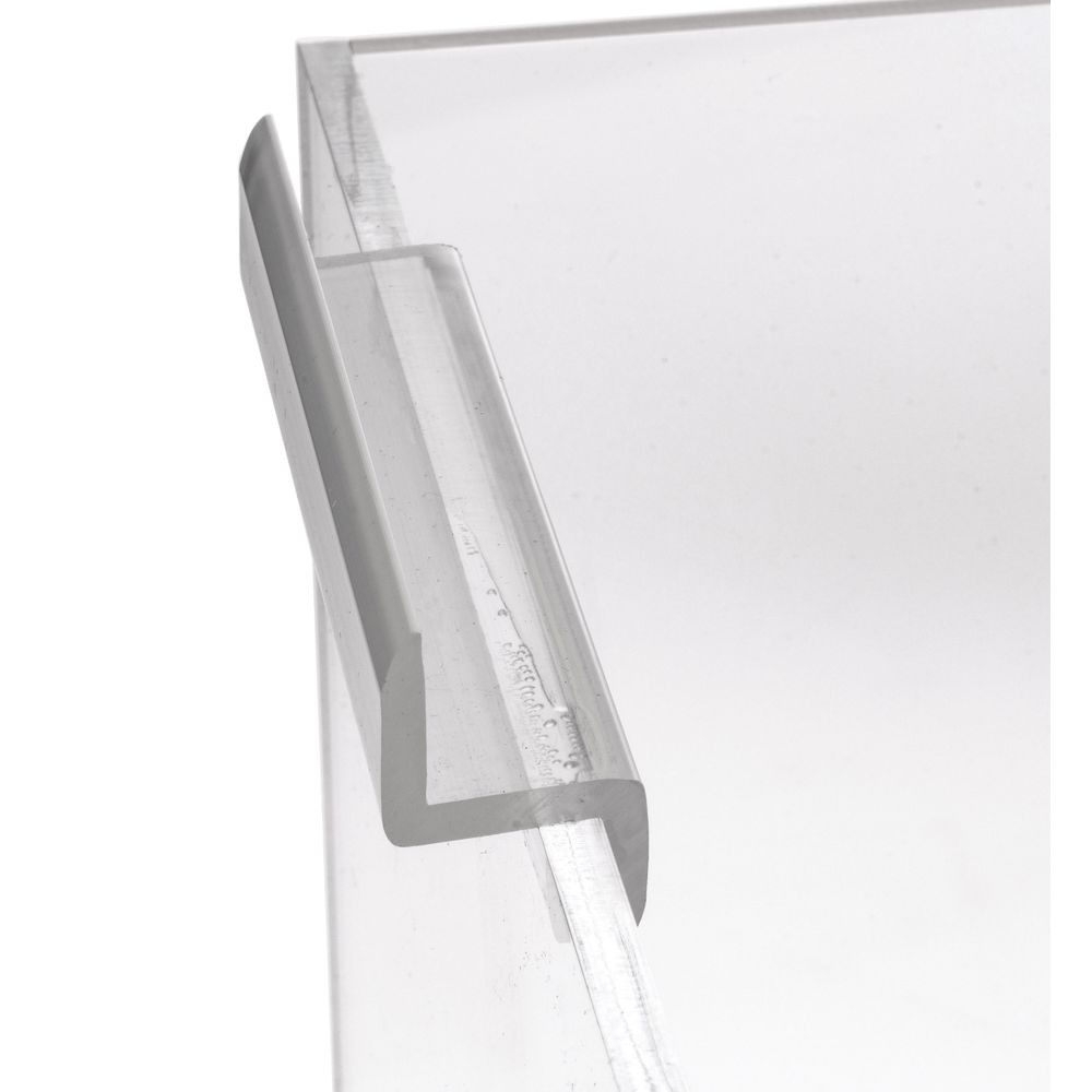 Slatwall Bin, Clear Acrylic 8" Square