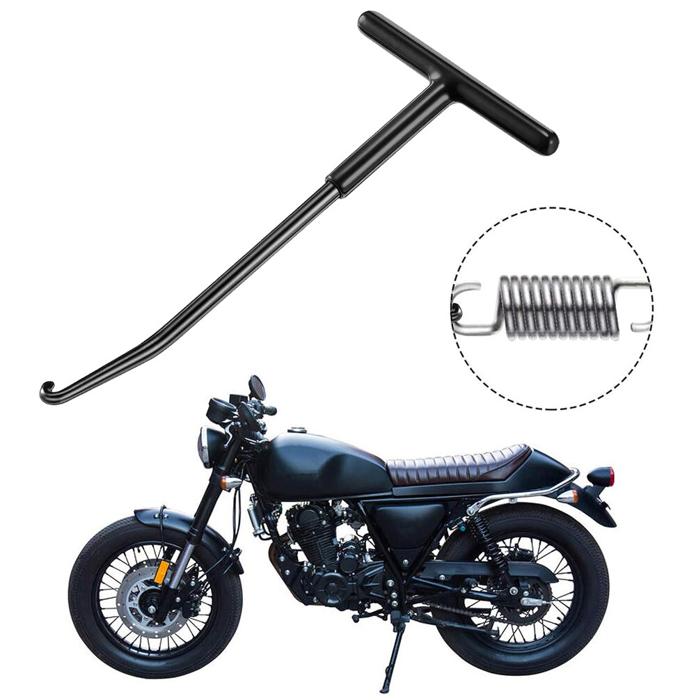 Motorcycle Parts Bike ATV Exhaust T-Handle Puller Spring Hook Tool Kit Universal