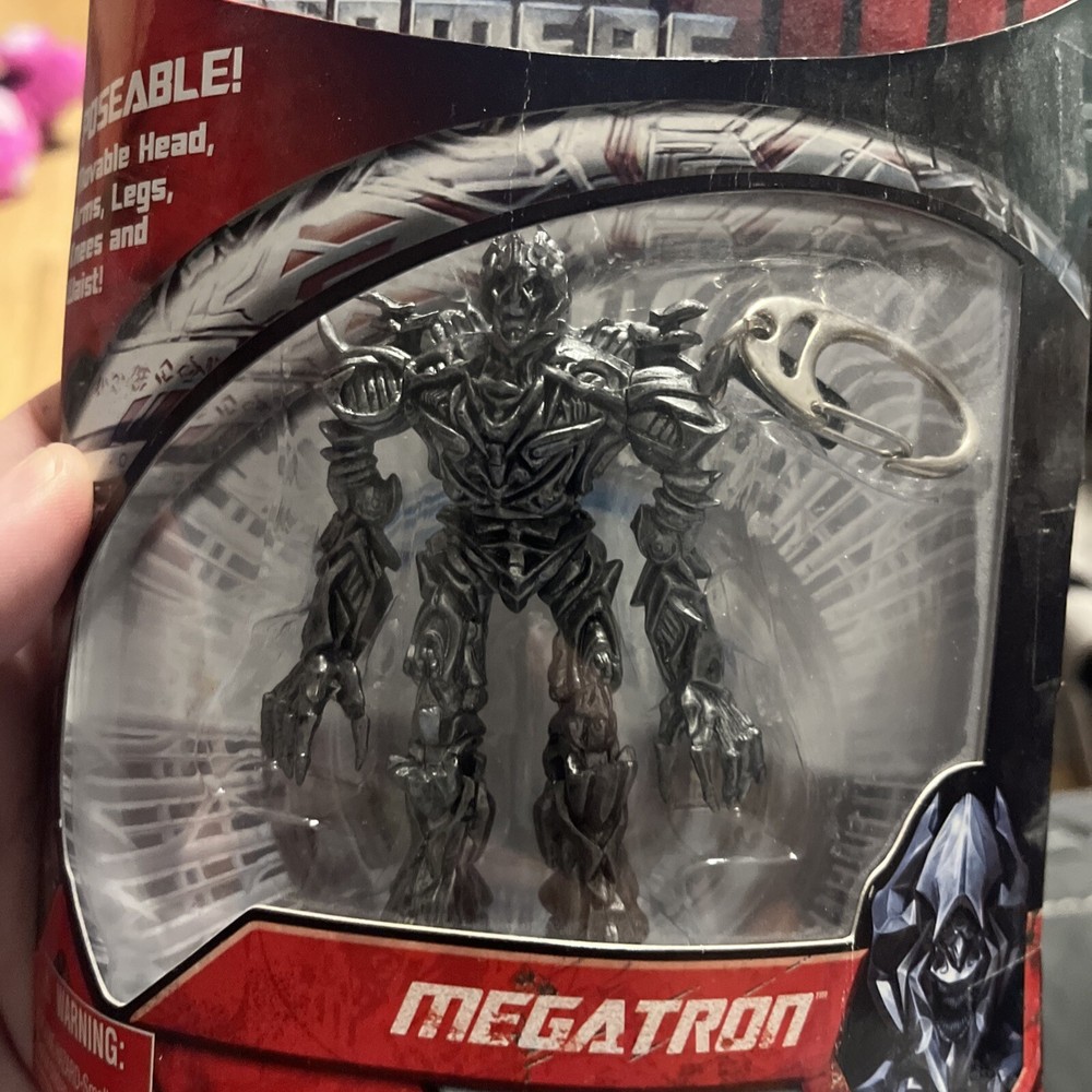Transformers Megatron Poseable Keychain 2007 Hasbro Basic Fun