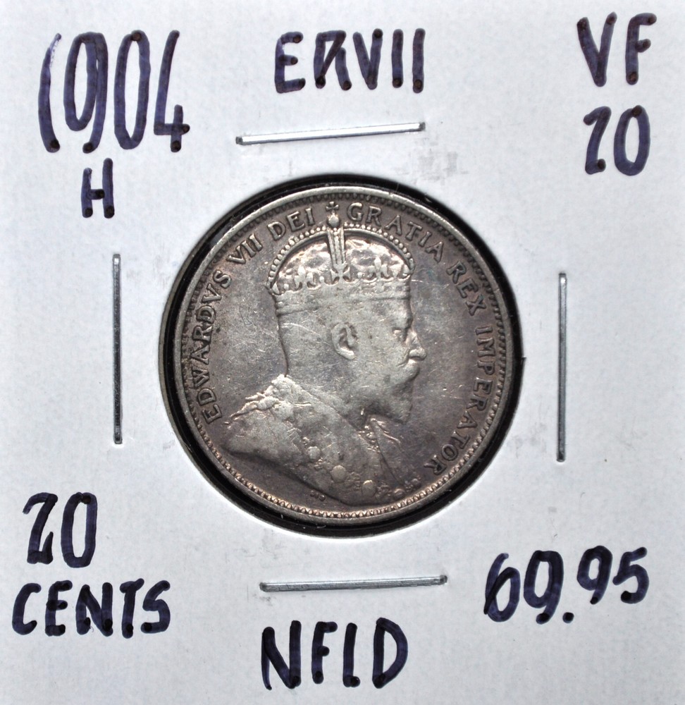 1904-H Newfoundland 20 cents