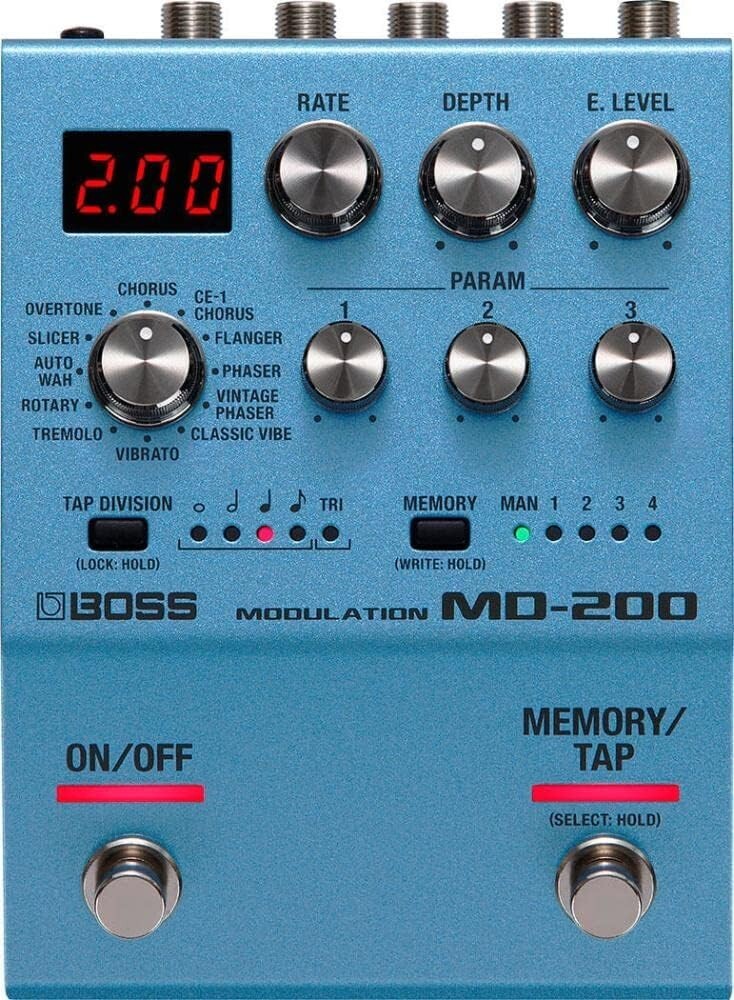 BOSS MD-200 Modulation Guitar Effects Stomp Pedal Blue New