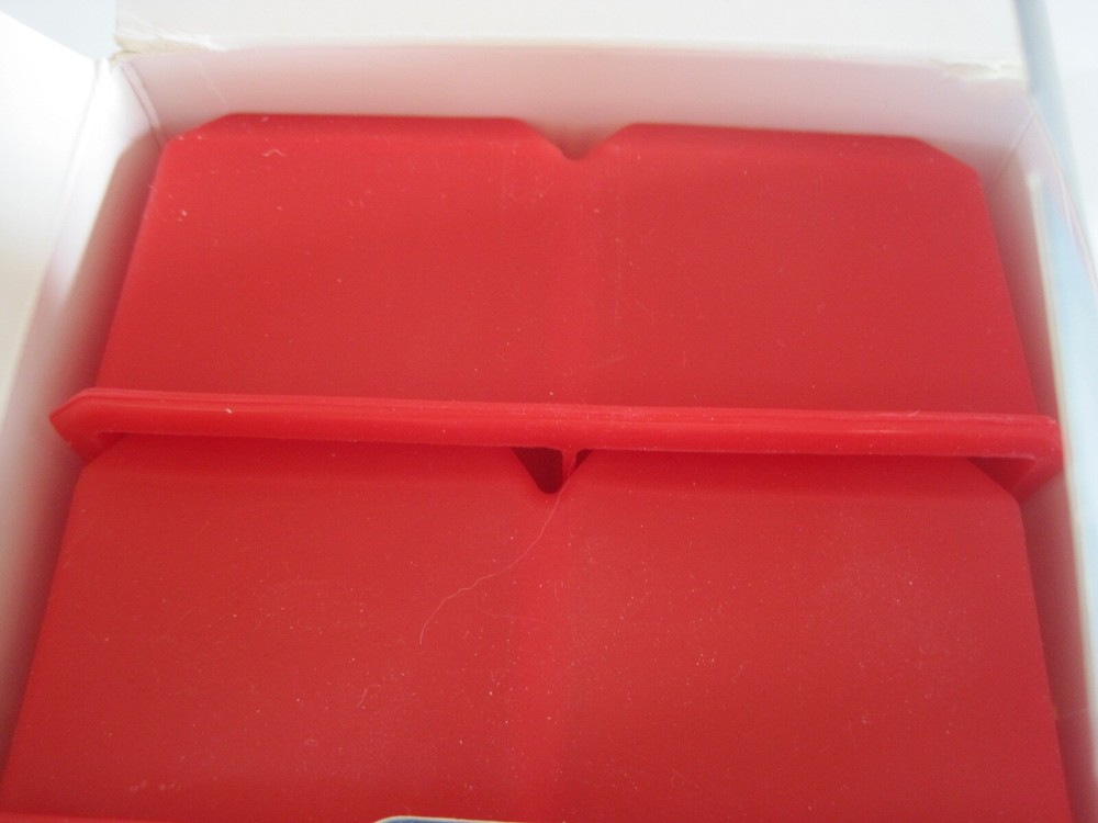 Houdini Ice Cube Trays Red Silicone New
