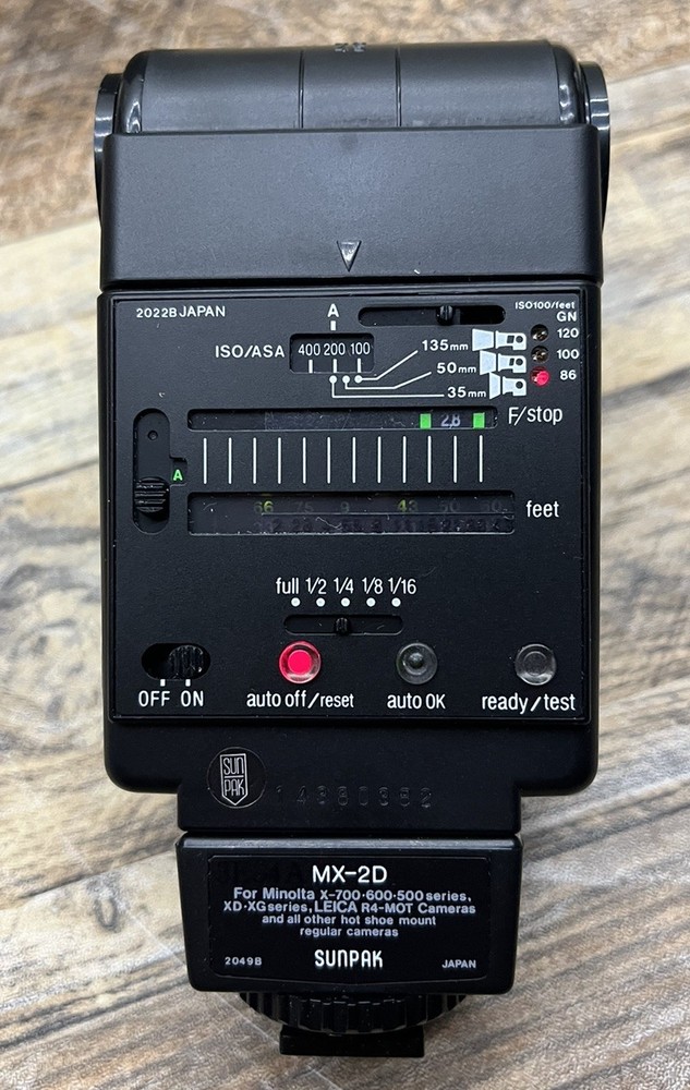 SUNPAK Auto 26 DX THYRISTOR Electronic Flash Unit Tested