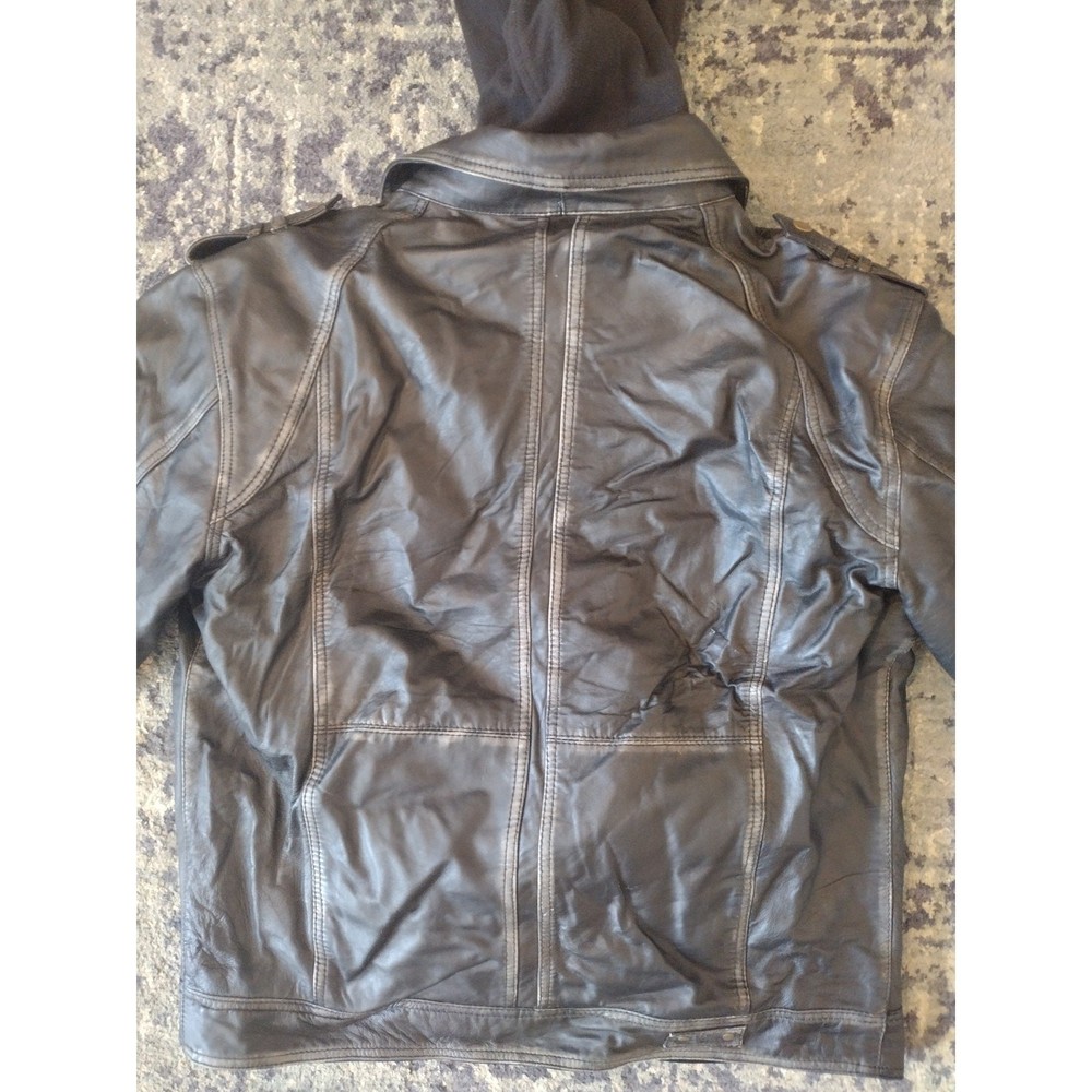 Custom Bilt Drago Leather Motorcycle Jacket - XL - Distressed Biker Armor