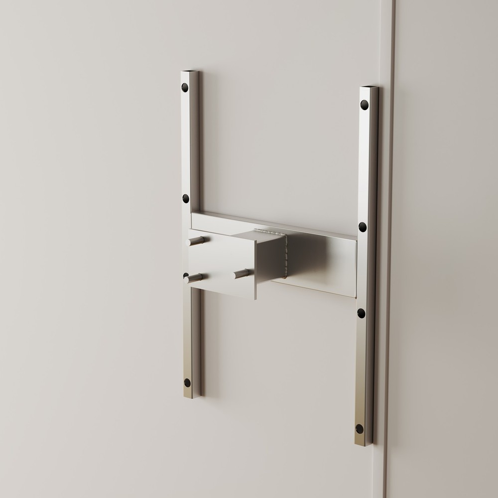 16" Stud Spacing Trailer Mount H-Mount Spare Tire Carrier 5-Lug Wheel, Aluminum