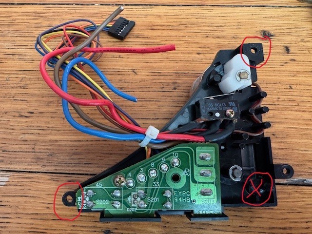 OEM Technics SL-1200 M3D power switch, start/stop, & speed selection, READ!!!
