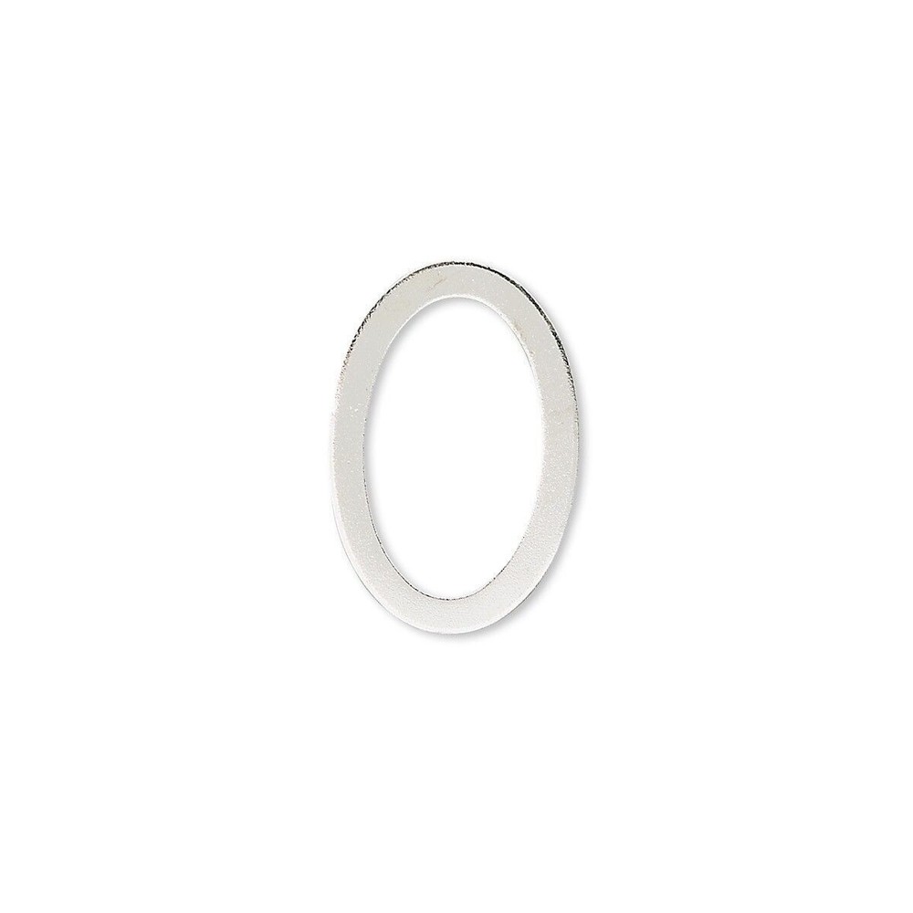 10 Silver Plated Brass 12x18mm Open Oval Link Connectors