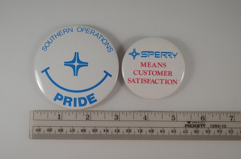 Sperry Univac Computers Pinback Button Set