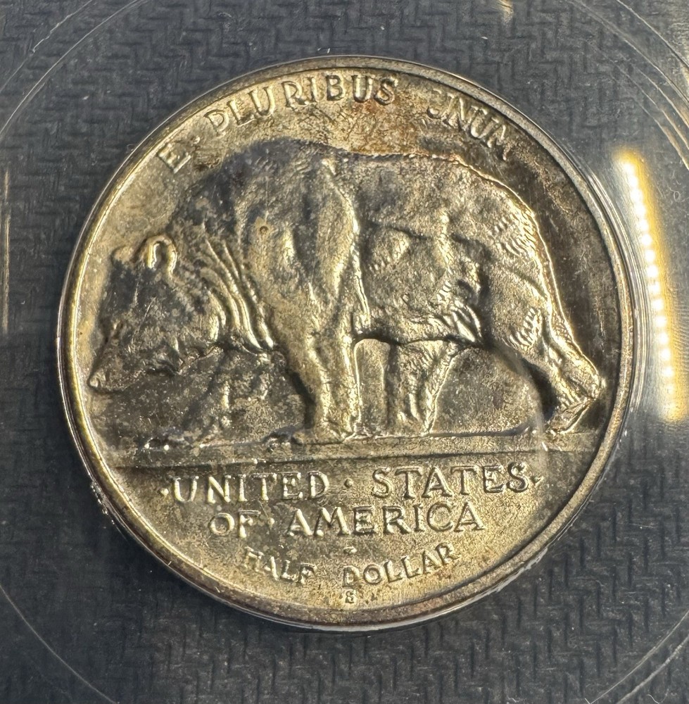 1925-S CA Diamond Jubilee Silver Commemorative Half Dollar, ANACS MS 63