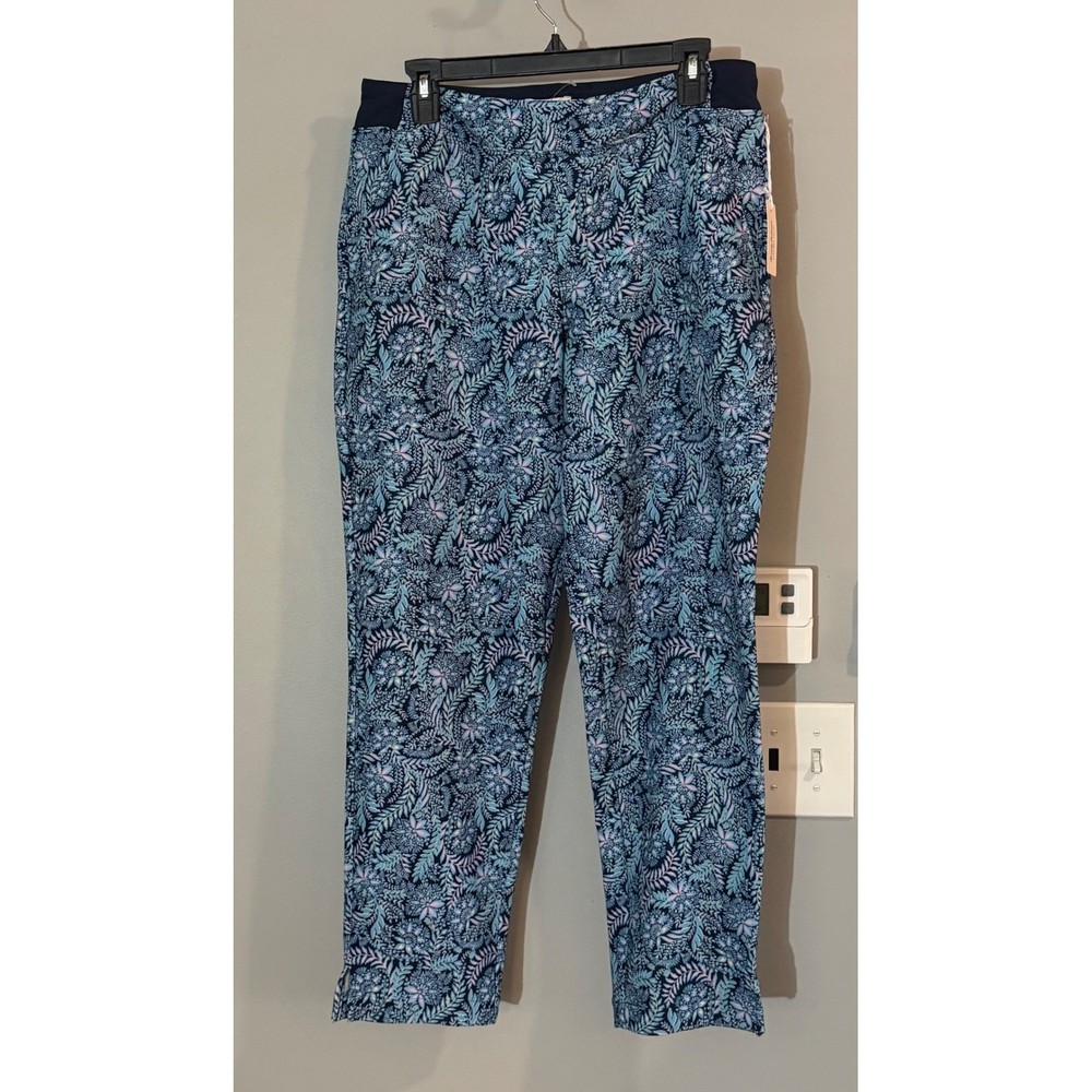 Tommy Bahama Everyday Active Women's Medium Blue Floral Pants