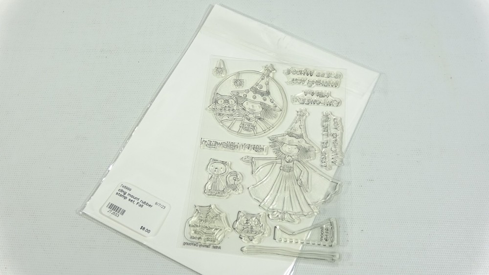 2012 Inky Antics Halloween Witch Clear Mount Rubber Stamp Set 11116MC