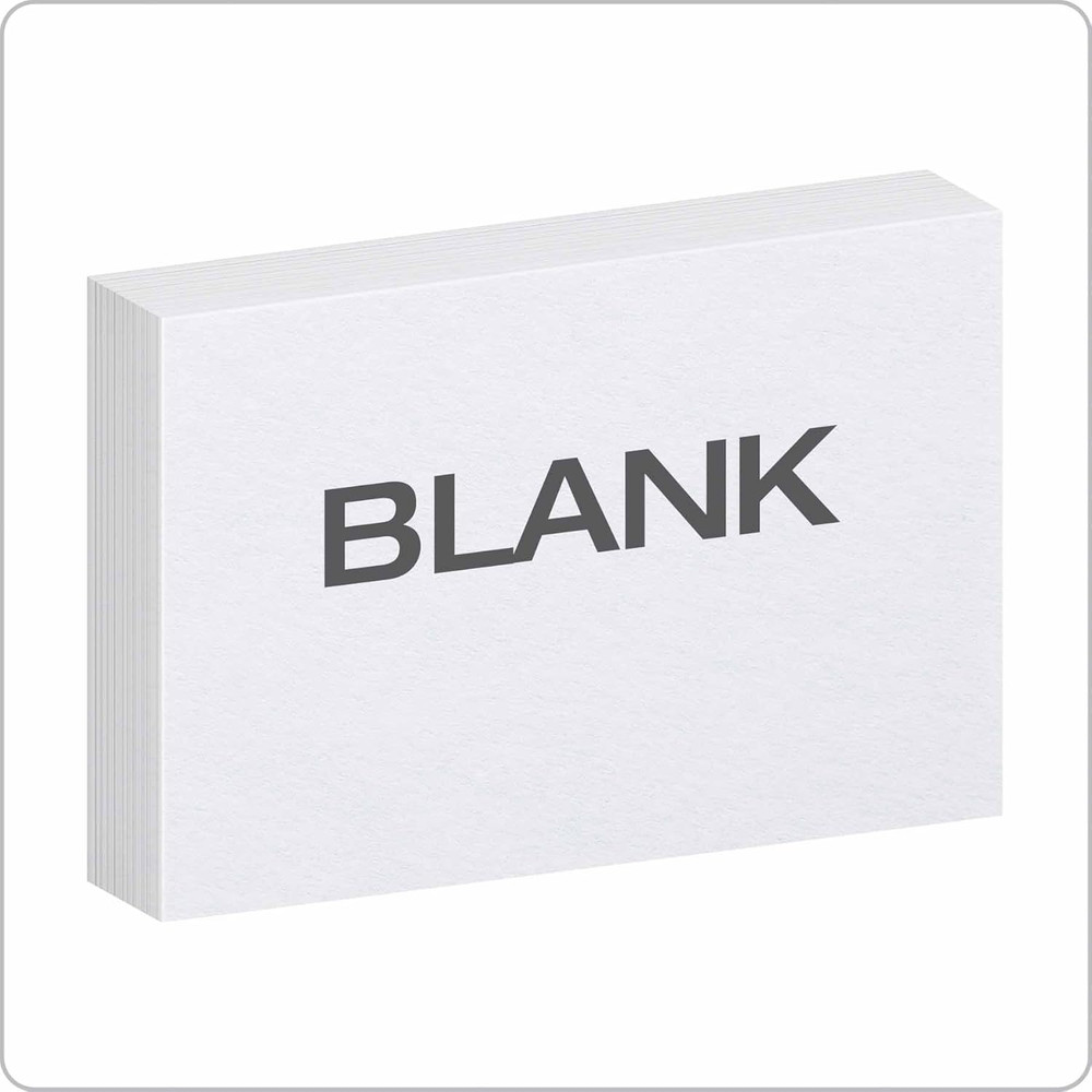 Blank Index Cards 4 x 6 Inch White Study Note Cards Bulk Pack 1000 Count