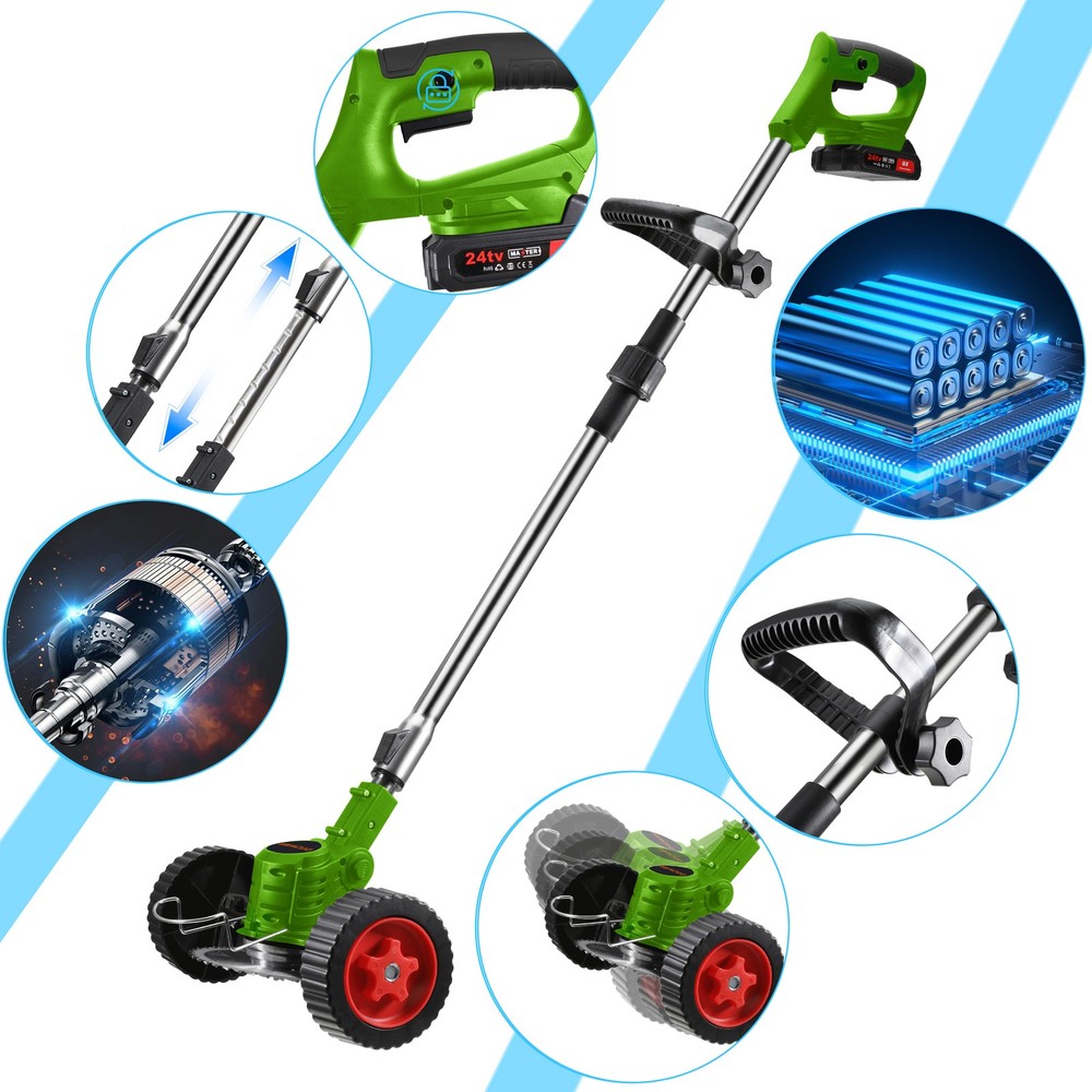 String Trimmer Cutter mower Cordless Electric Weed Lawn Eater Edger Yard Grass