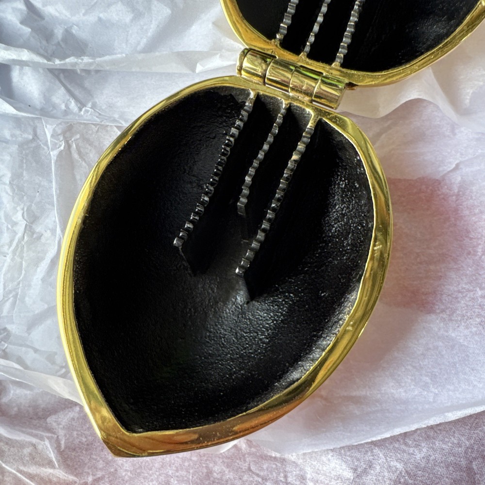 Tory Burch Brass "Robinson" Walnut Nutcracker