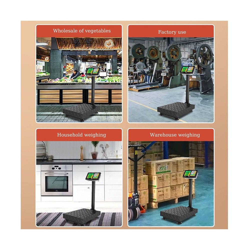 660lb Floor Weight Computing Postal Scale - Digital Large Platform Scale LB/K...