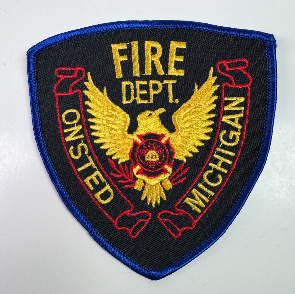 Onsted Fire Michigan MI Patch Z8